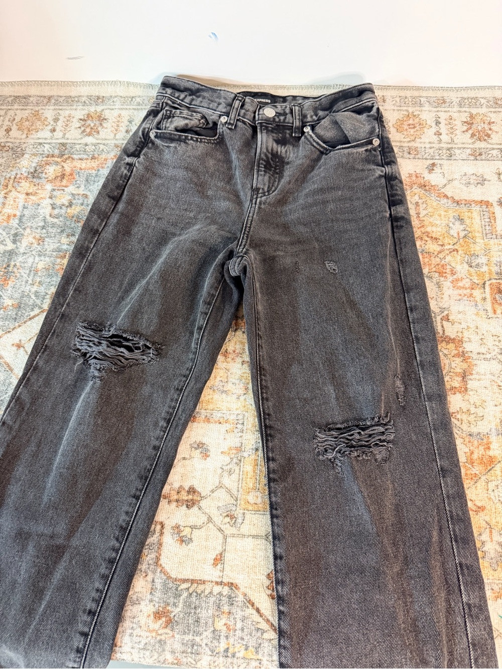 Express Straight Ankle High Rise - Picture 7 of 7